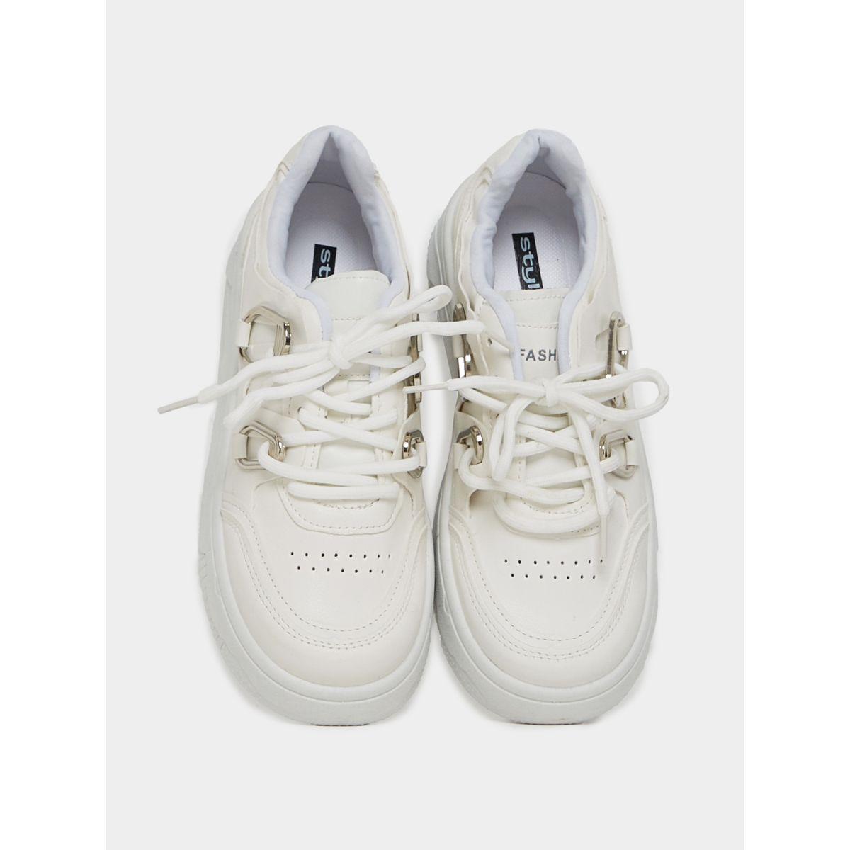 Styli Lace Up Metal Detail Platform Sneakers-women-shoes-sneakers-image-5