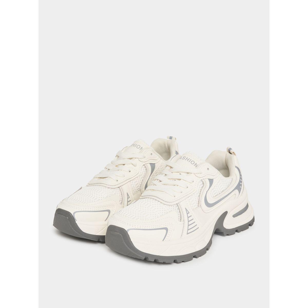 Styli Textured Chunky Mesh Sneakers-women-shoes-sneakers-image-3