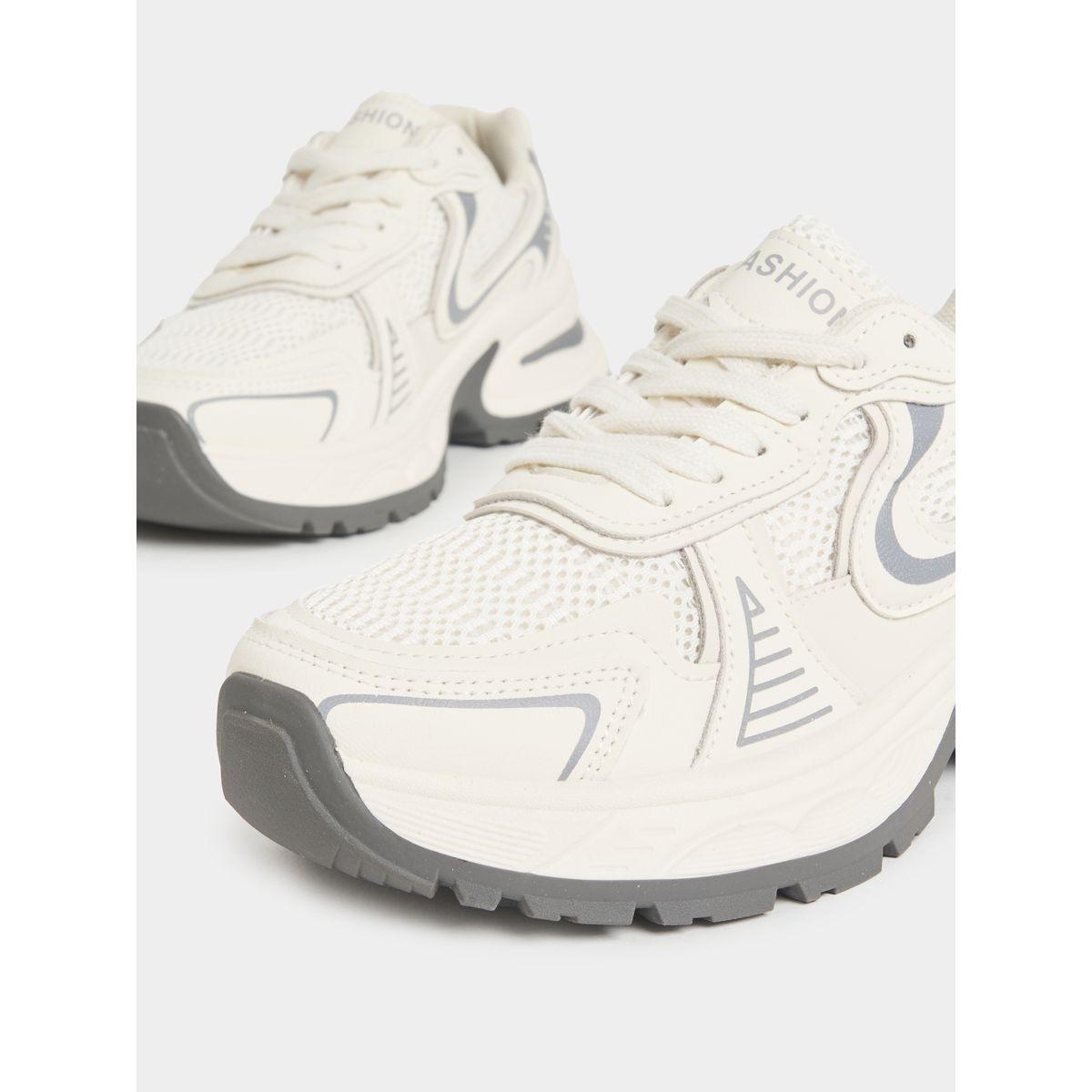 Styli Textured Chunky Mesh Sneakers-women-shoes-sneakers-image-4