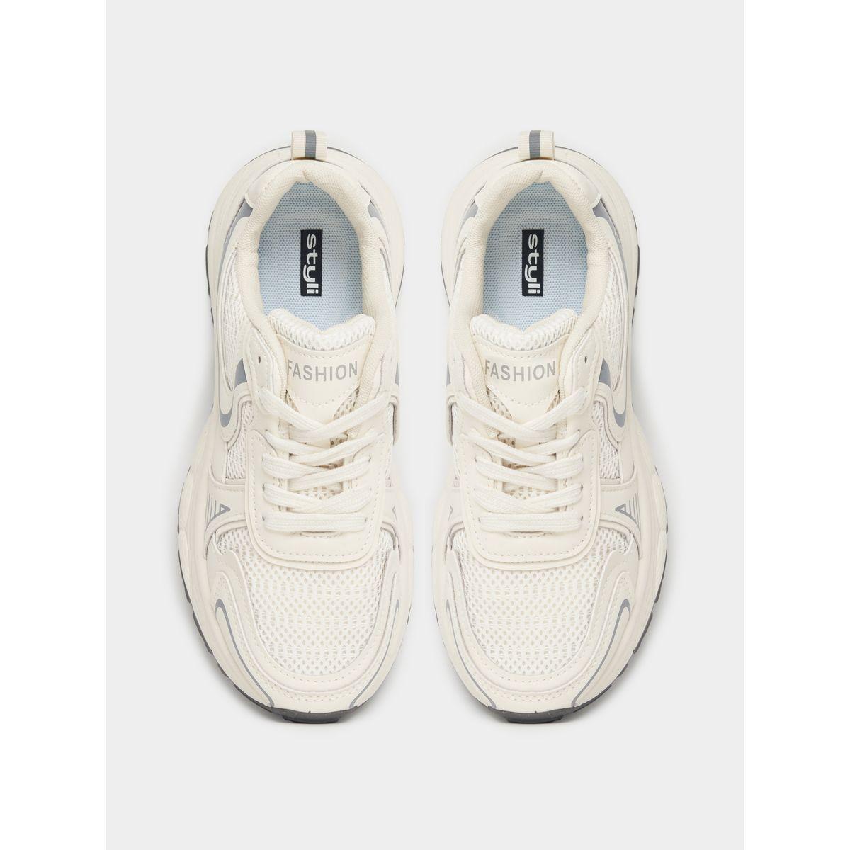 Styli Textured Chunky Mesh Sneakers-women-shoes-sneakers-image-6