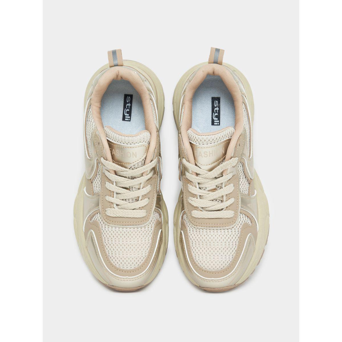 Styli Mesh Detailed Chunky Sneakers-women-shoes-sneakers-image-5