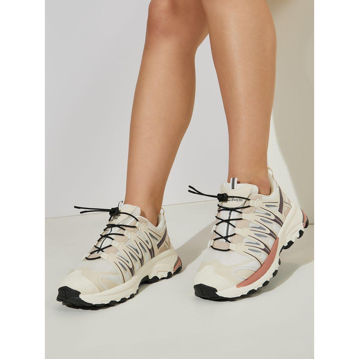 Styli Textured Color Block Web Design Sneakers-women-shoes-sneakers-image-1