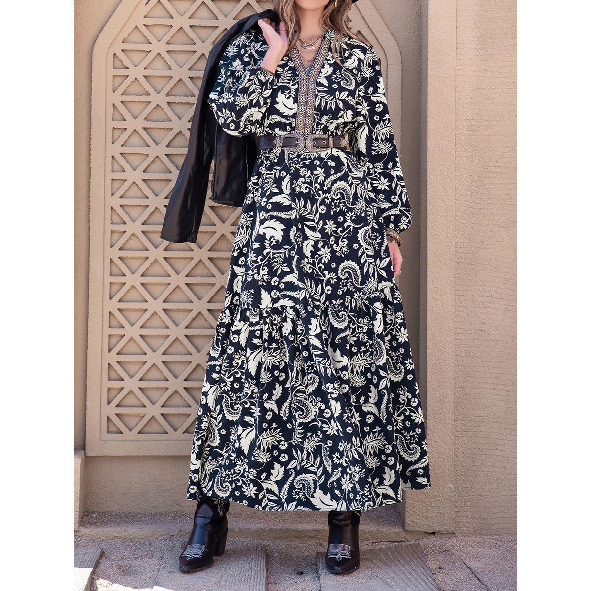 Russty Dustty X Styli Russty Dustty All Over Print A-Line Maxi Dress-women-clothing-dresses-image-1