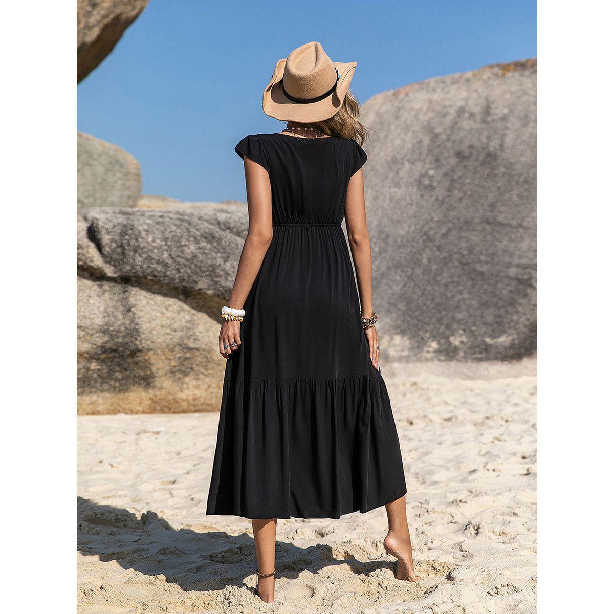 Russty Dustty X Styli Russty Dustty Floral Embroidery Square Neck Midi Dress-women-clothing-dresses-image-5