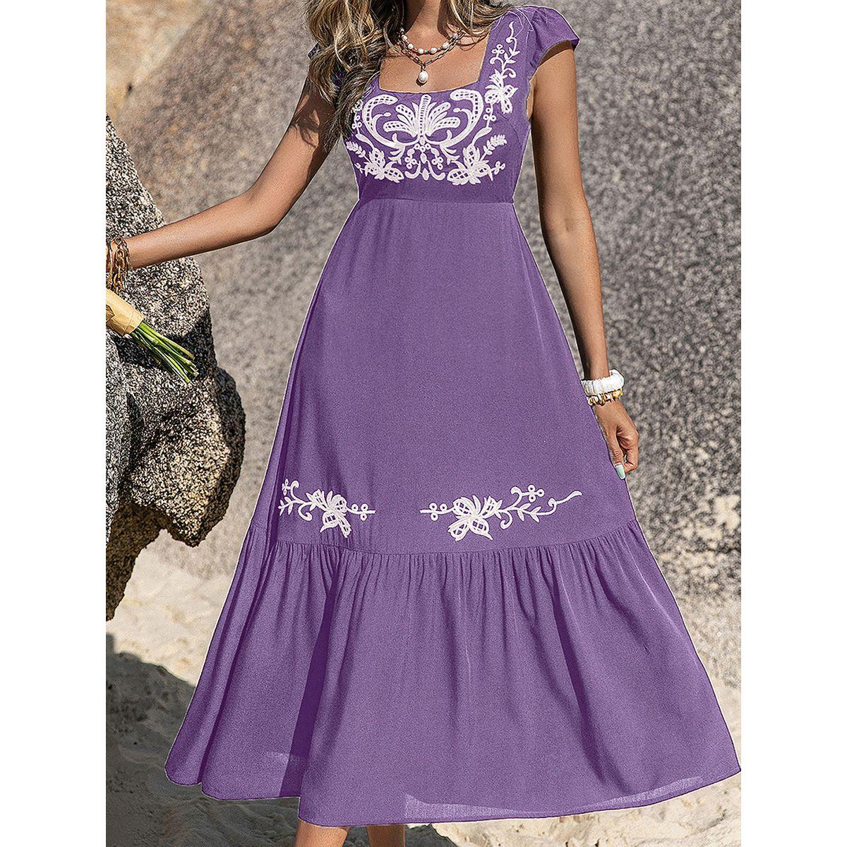 Russty Dustty X Styli Russty Dustty Floral Embroidery Square Neck Midi Dress-women-clothing-dresses-image-6