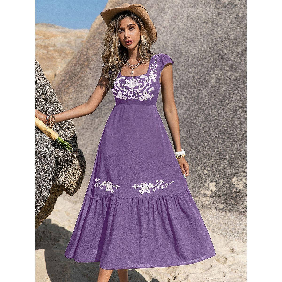 Russty Dustty X Styli Russty Dustty Floral Embroidery Square Neck Midi Dress-women-clothing-dresses-image-7