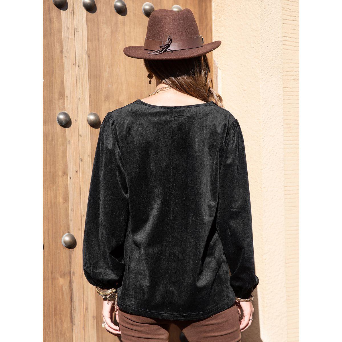 بلوزة مطبعة بزهور مع اكمام جرس رَستي دَستي × ستايلي-women-clothing-shirtsandblouses-blouses-image-6