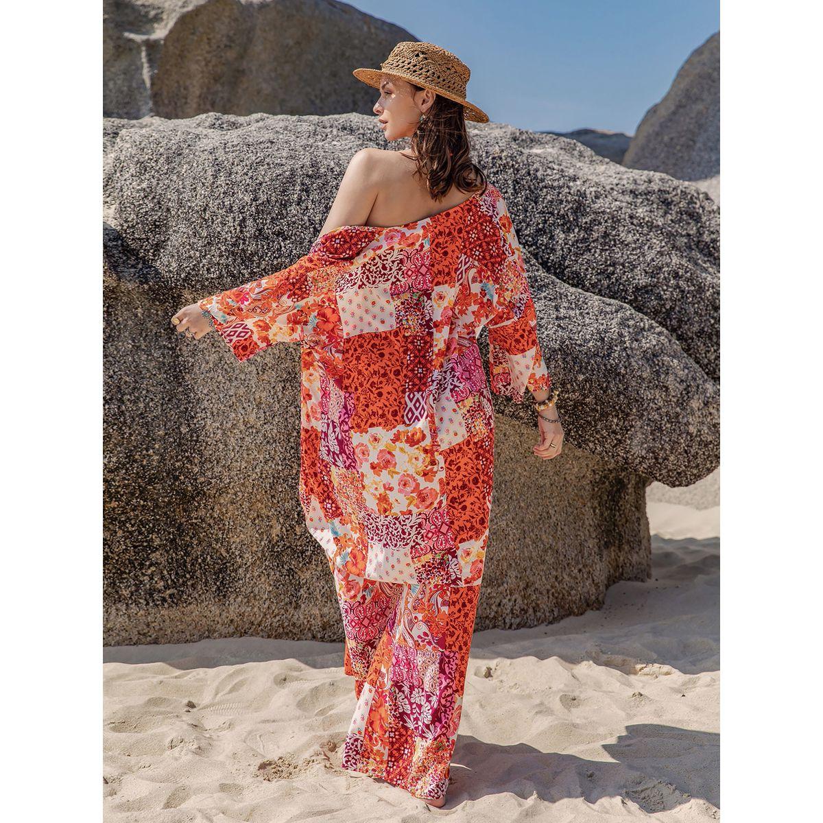 Russty Dustty X Styli Russty Dustty Paisley Print Kimono & Wide Leg Pants Without Bra Co-Ord Set-women-clothing-coordsets-image-4