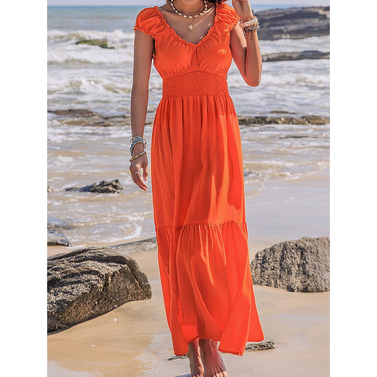 Russty Dustty X Styli Russty Dustty Off Shoulder Shirred Waist A-Line Maxi Dress-women-clothing-dresses-image-8