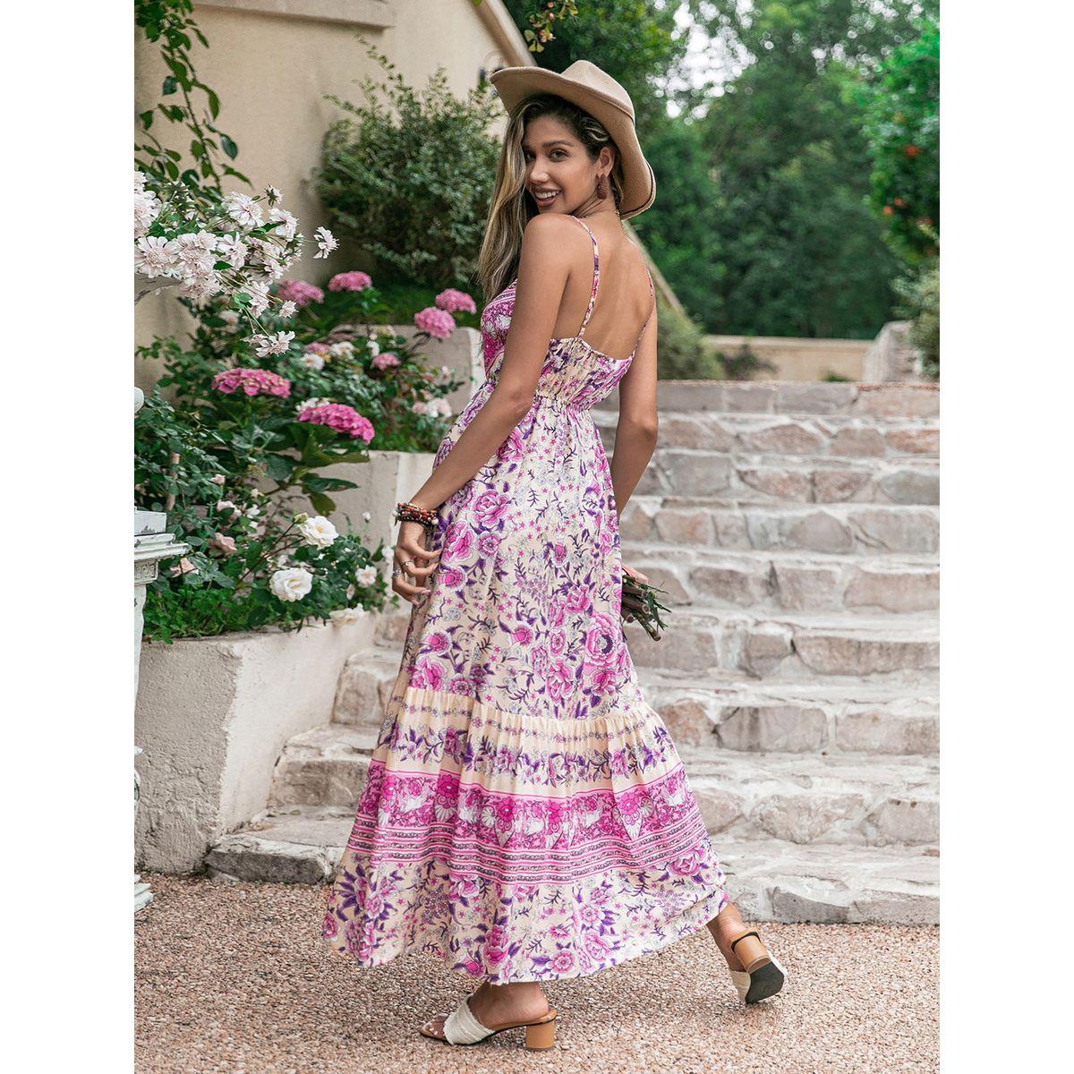 Russty Dustty X Styli Russty Dustty Floral Print Strappy A-Line Maxi Dress-women-clothing-dresses-image-2