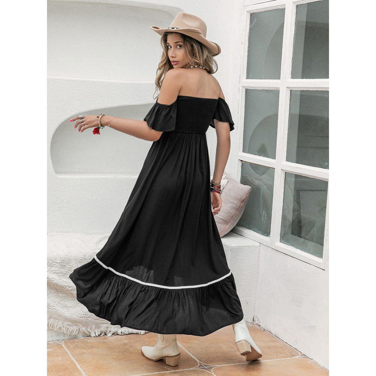Russty Dustty X Styli Russty Dustty Off Shoulder Neck Embroidered Detail Maxi Dress-women-clothing-dresses-image-5