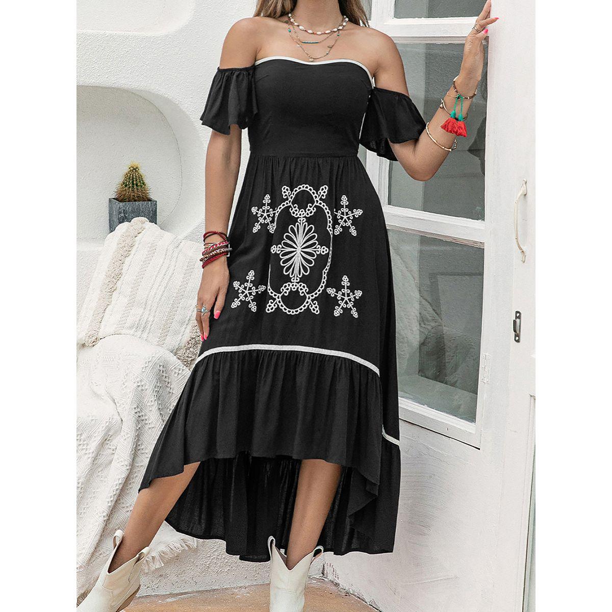 Russty Dustty X Styli Russty Dustty Off Shoulder Neck Embroidered Detail Maxi Dress-women-clothing-dresses-image-6