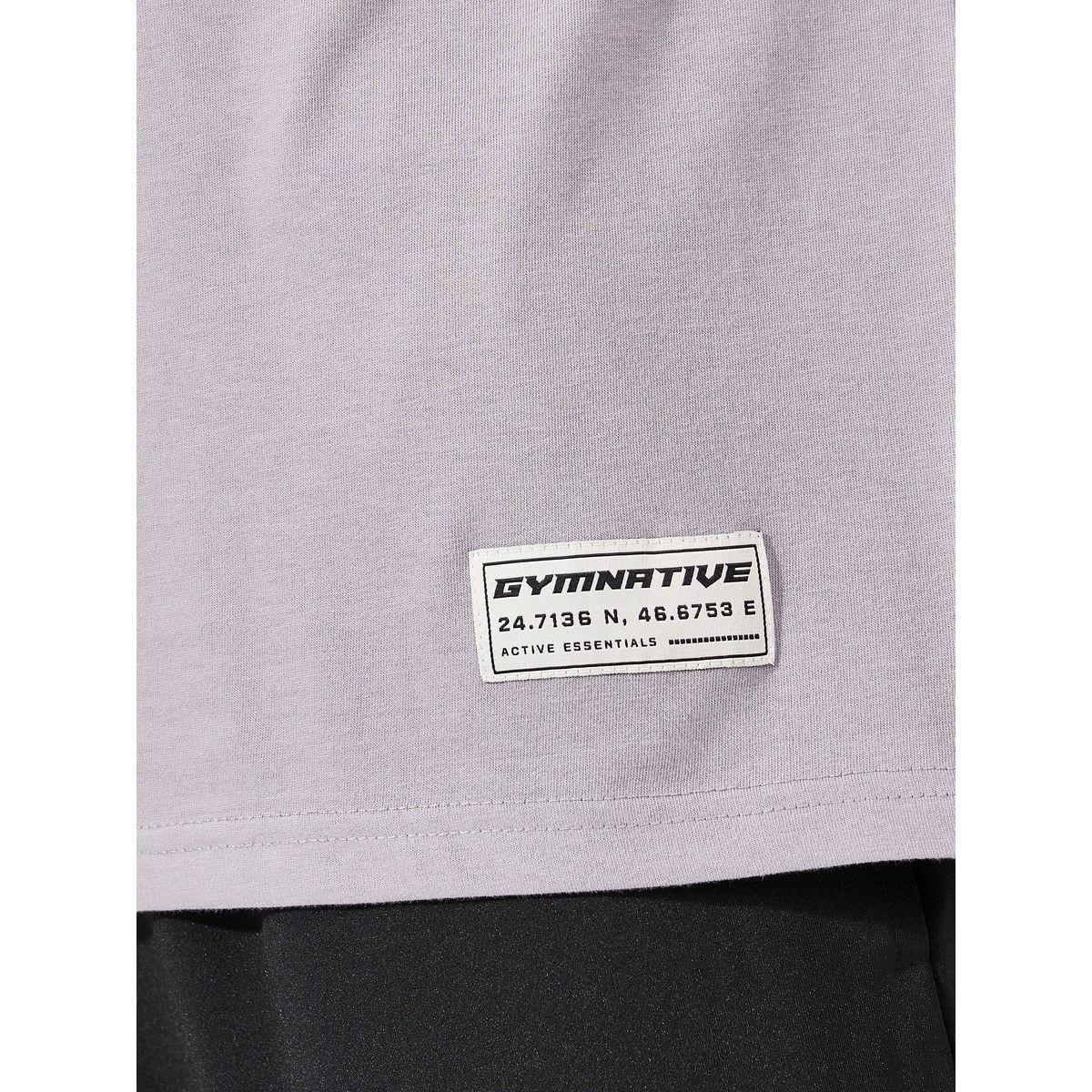 Styli Active Cotton Rich V Neck Oversized Athleisure T-Shirt-men-clothing-sportswearandactivewear-tshirtsandpolos-image-4
