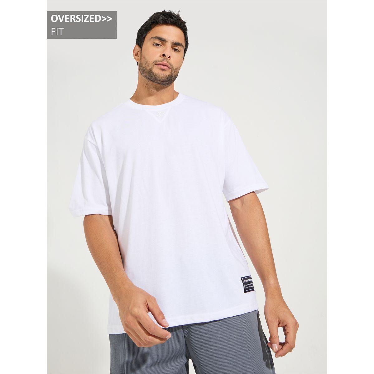 تيشيرت قطن بقصة فضفاضة واكمام قصيرة-men-clothing-sportswearandactivewear-tshirtsandpolos-image-1