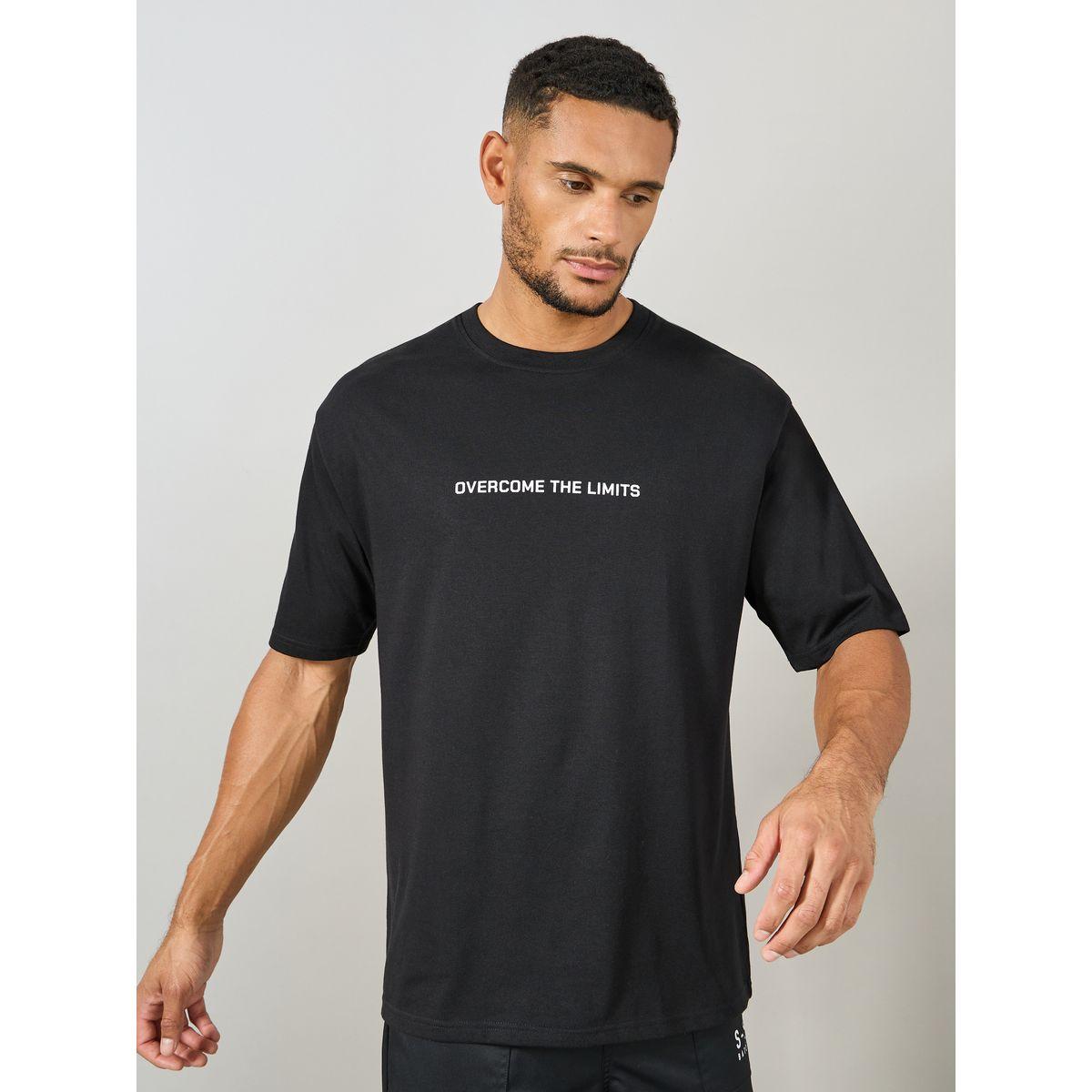 تيشيرت قطن فضفاض بطبعة على الصدر والظهر-men-clothing-sportswearandactivewear-tshirtsandpolos-image-3