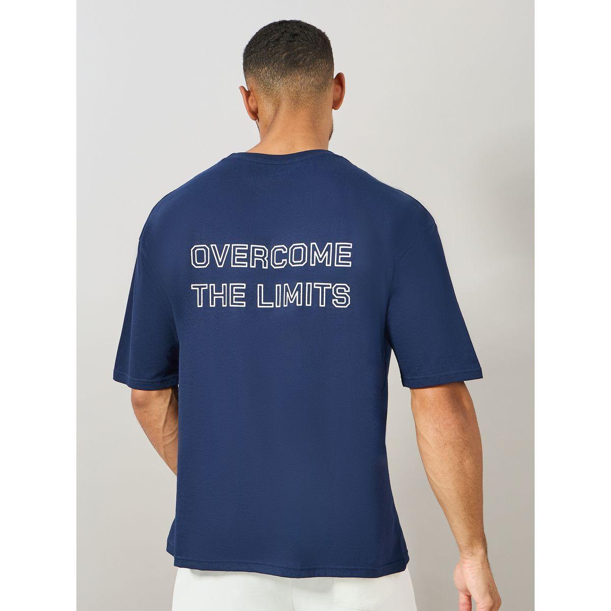 تيشيرت قطن فضفاض بطبعة على الصدر والظهر-men-clothing-sportswearandactivewear-tshirtsandpolos-image-5
