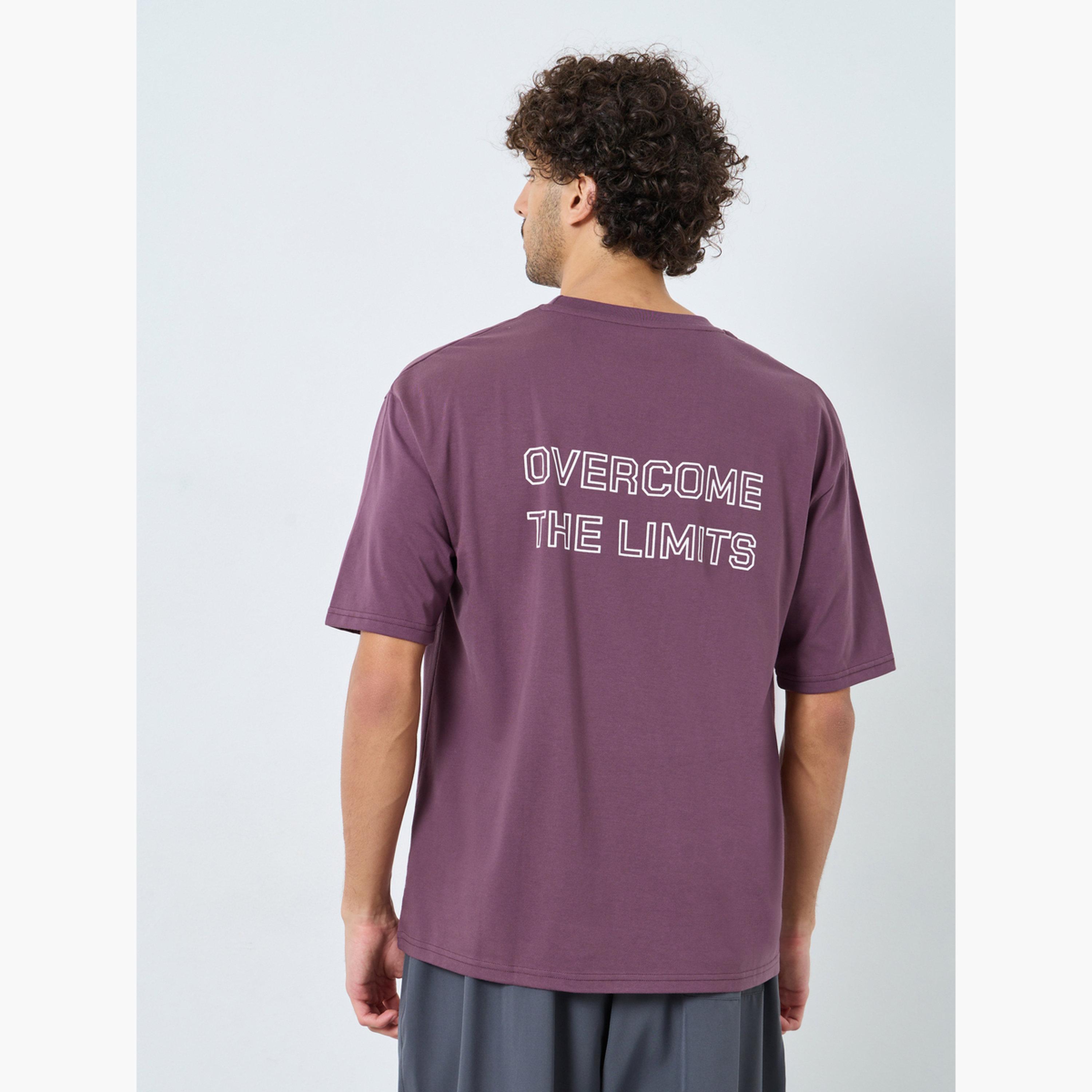ستايلي - تي شيرت رياضي تصميم واسع قطن للرجال-men-clothing-sportswearandactivewear-tshirtsandpolos-image-5