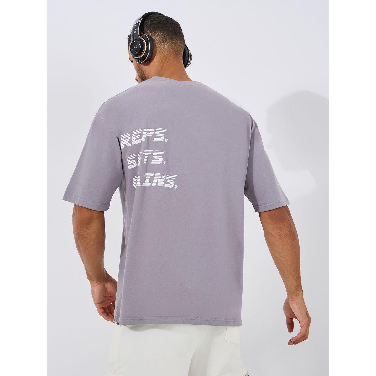 Styli Active Cotton Rich Back Print Oversized Athleisure T-Shirt-men-clothing-sportswearandactivewear-tshirtsandpolos-image-1