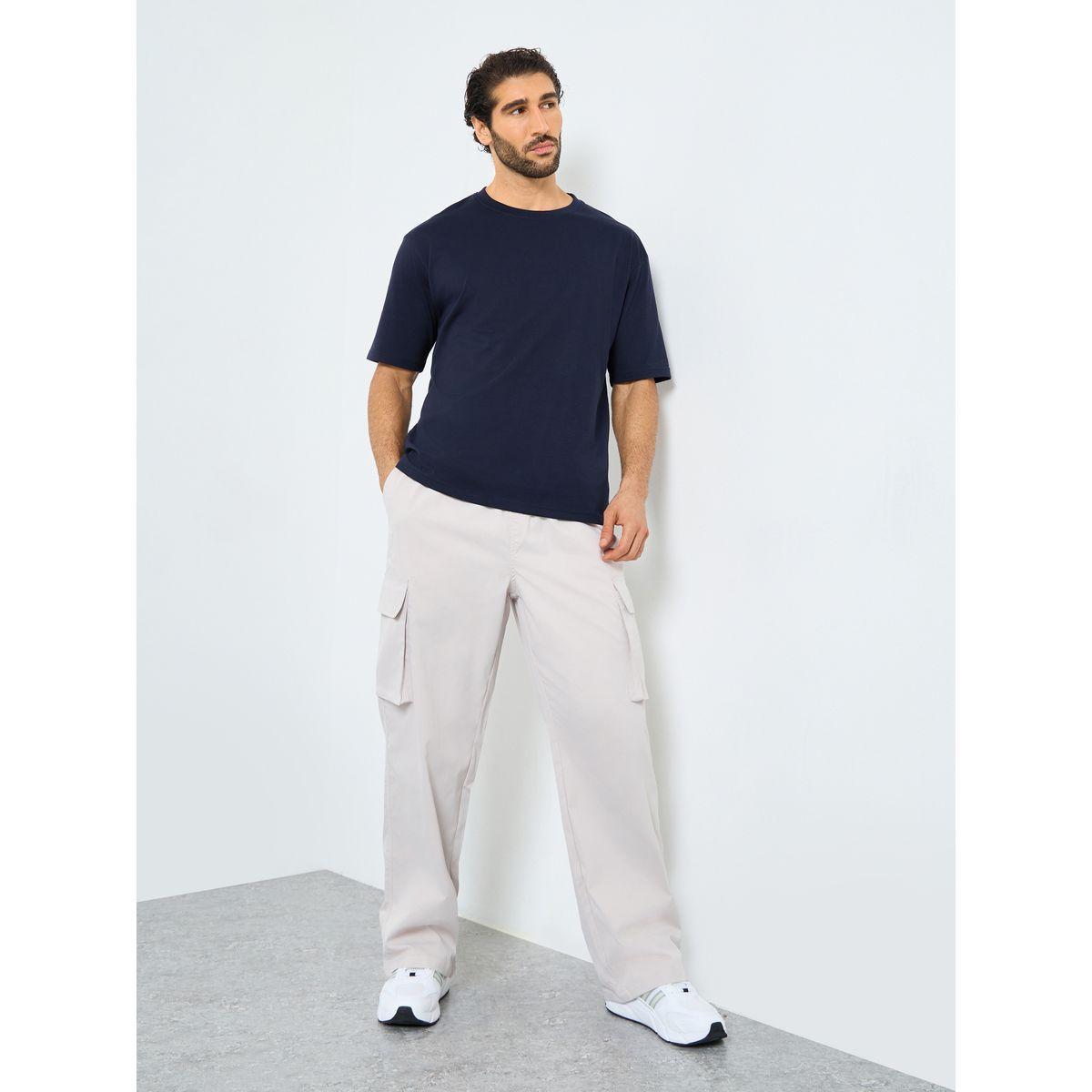 Styli Cotton Rich Back Print Oversized Athleisure T-Shirt-men-clothing-sportswearandactivewear-tshirtsandpolos-image-2
