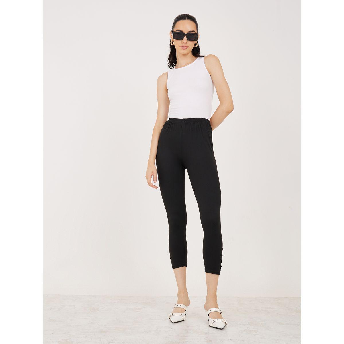 Styli Solid 3/4 Length Leggings-women-clothing-bottoms-leggings-image-2