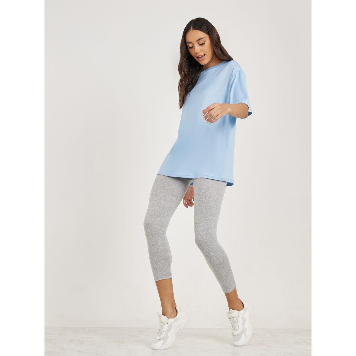 Styli Solid Basic 3/4 Length Leggings-women-clothing-bottoms-leggings-image-2