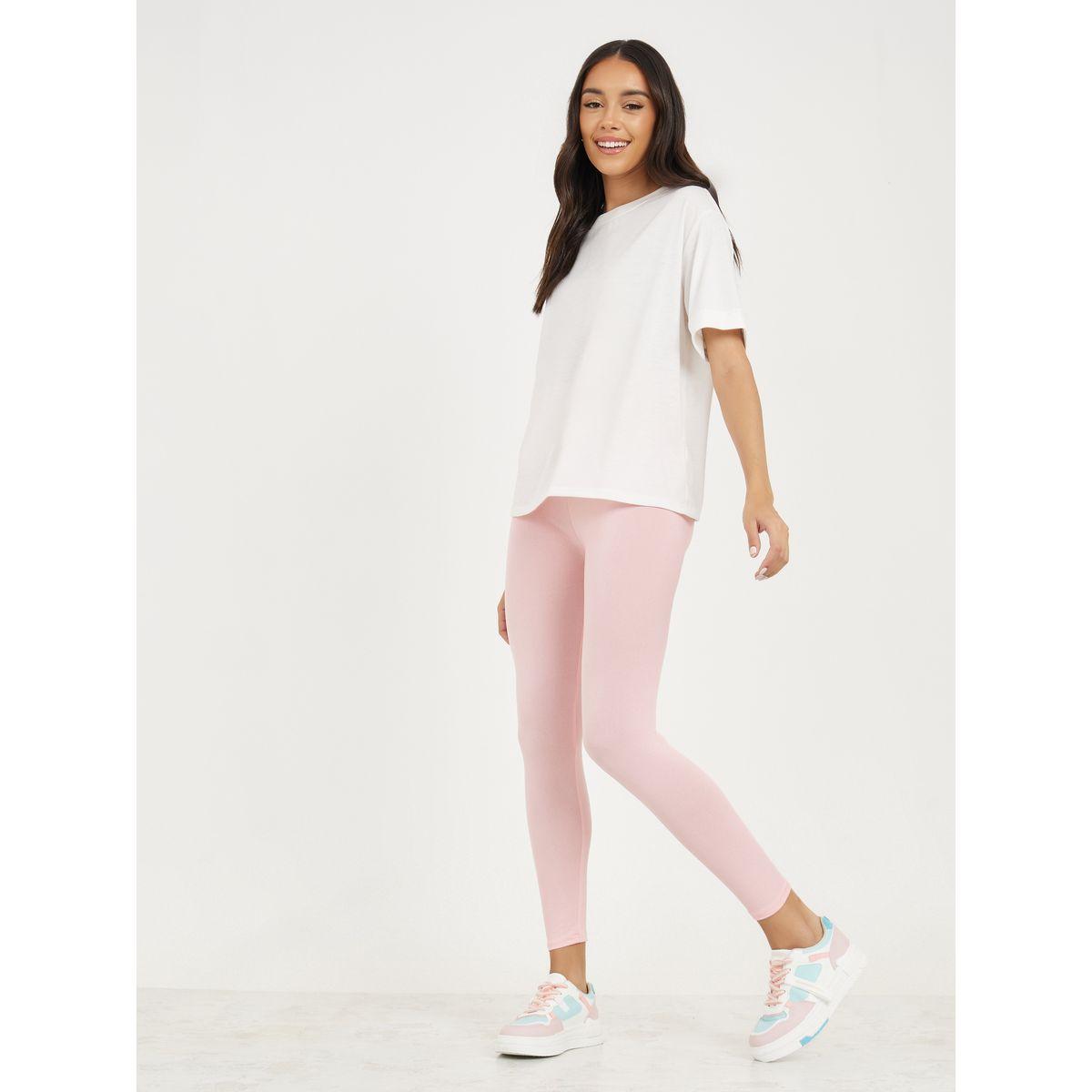 Styli Solid Basic 3/4 Length Leggings-women-clothing-bottoms-leggings-image-2