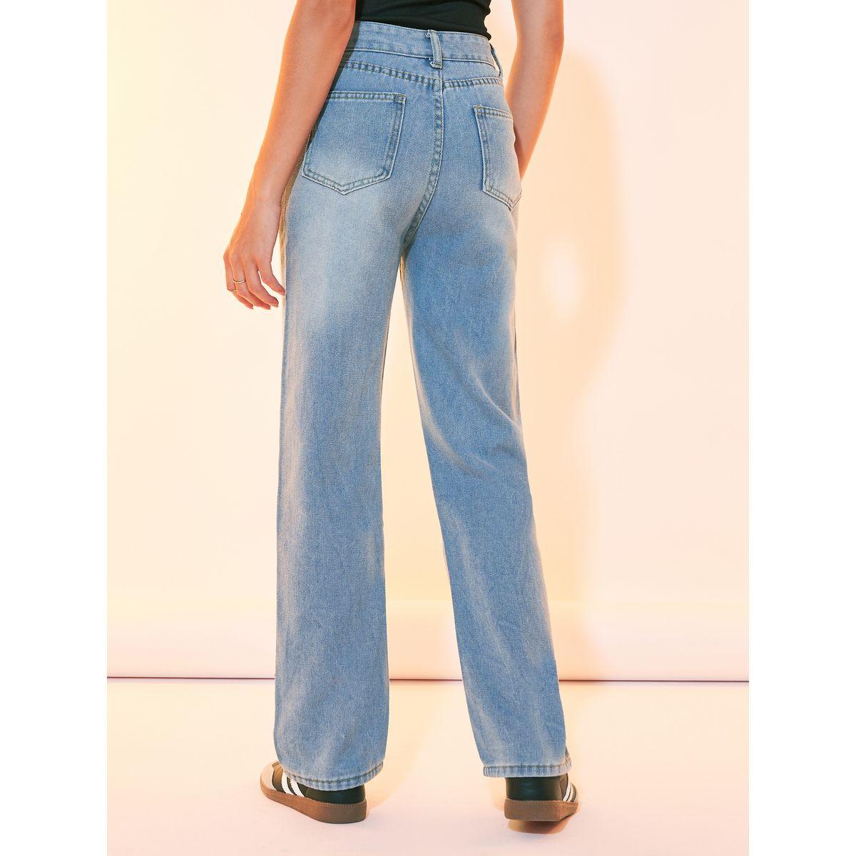 Styli Solid Straight Leg Full Length Jeans-women-clothing-bottoms-jeans-image-4