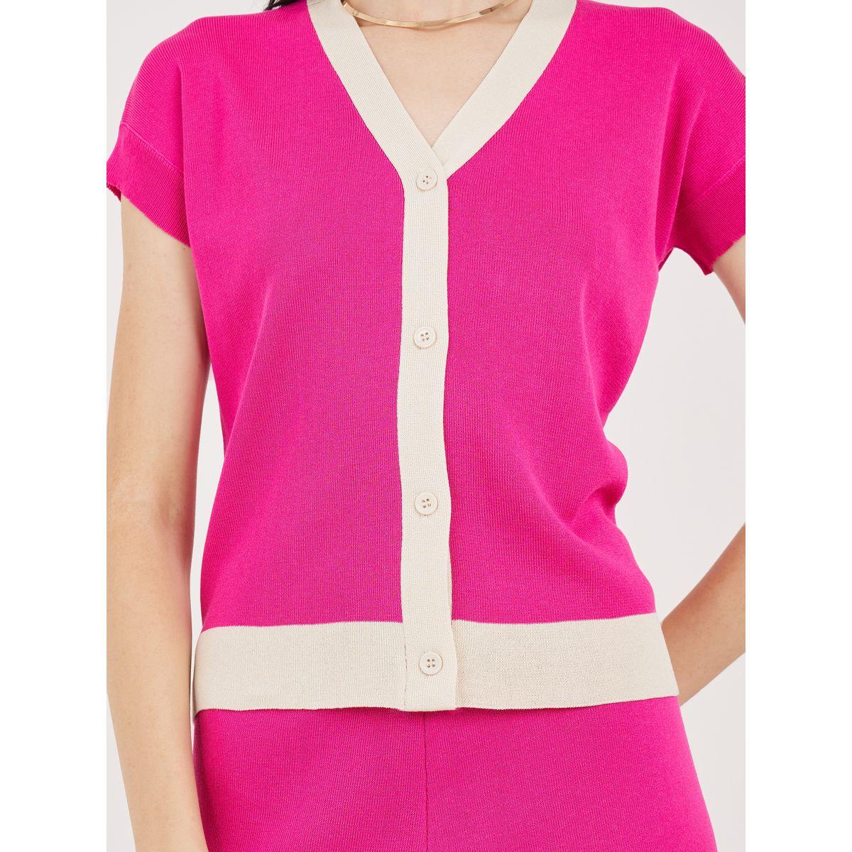 Styli Colorblock Knit Top & Straight Leg Ankle Length Pants Co-Ords-women-clothing-coordsets-image-3