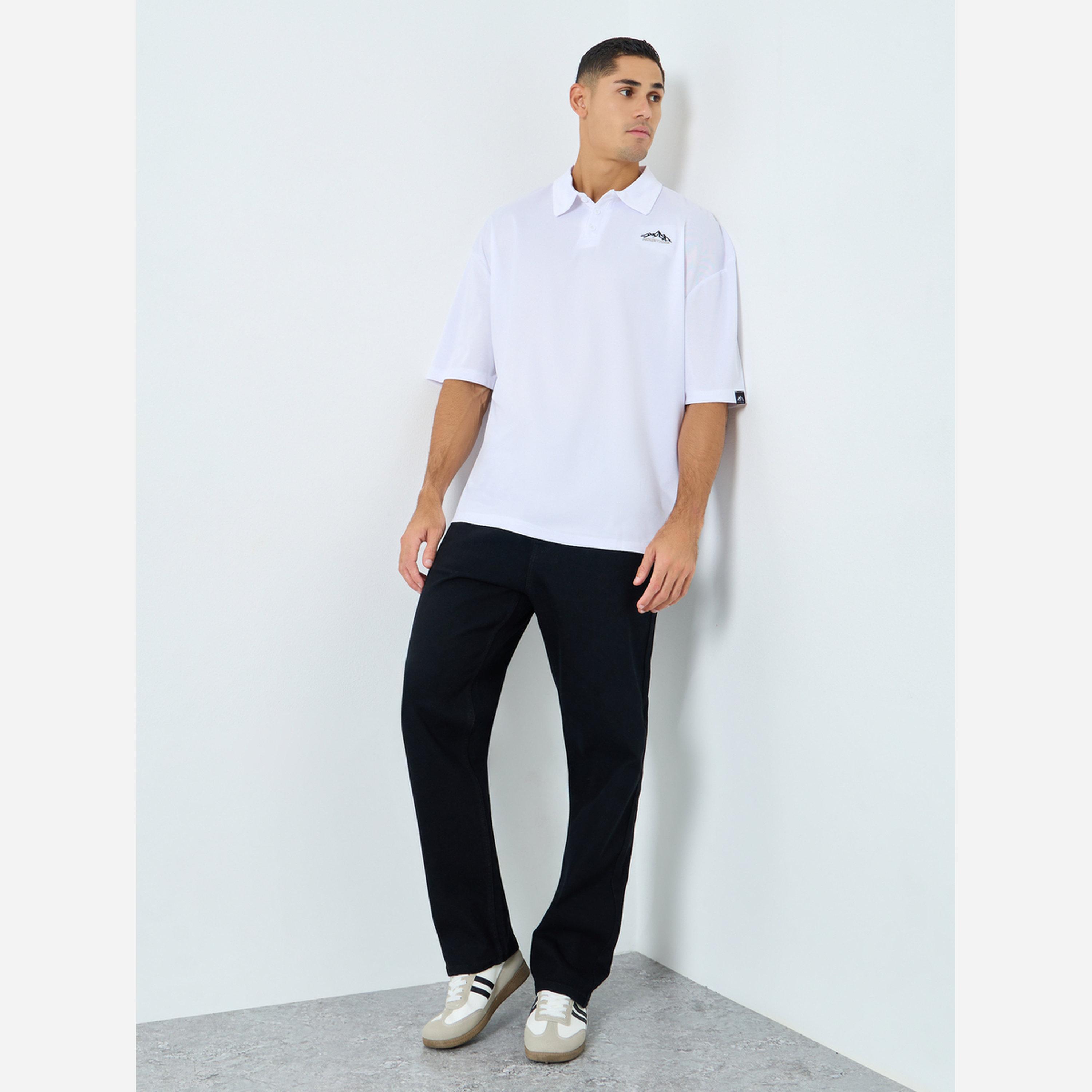 ستايلي - بنطال جينز مطاط قطن بخمسة جيوب قصة مريحة-men-clothing-bottoms-jeans-image-2