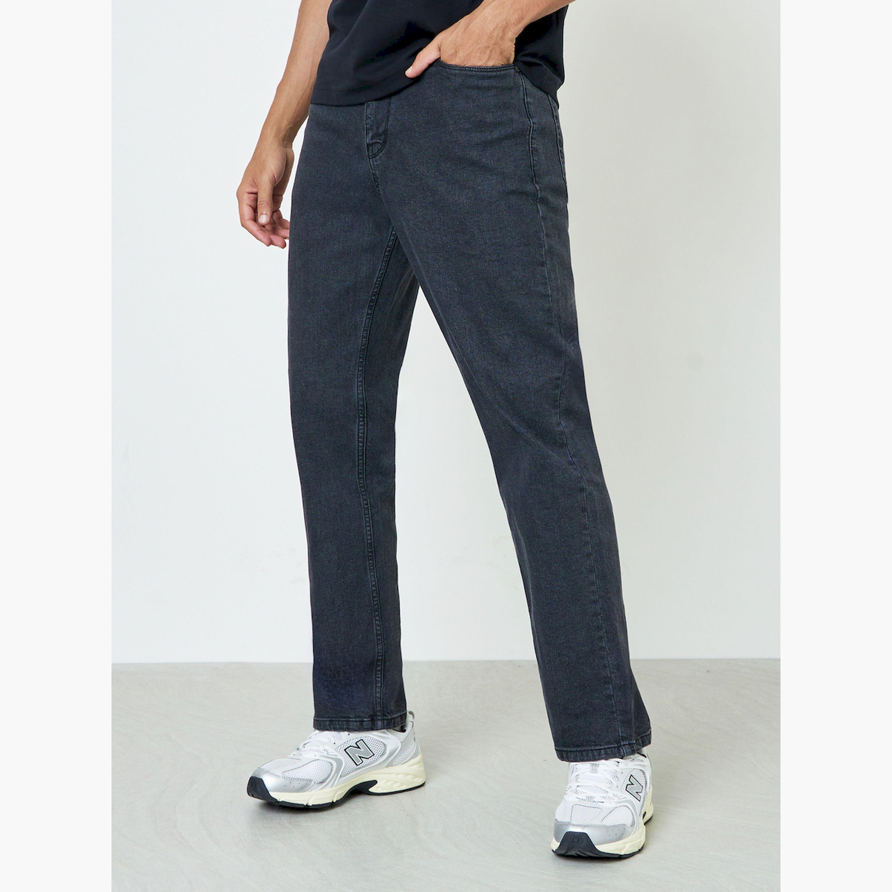 Styli Men Cotton Stretch 5-Pocket Relaxed Fit Jeans-men-clothing-jeans-image-1