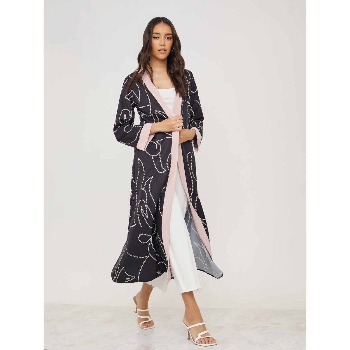 Styli Abstract Print Regular Fit Kimono-women-clothing-shirtsandblouses-shirts-image-1