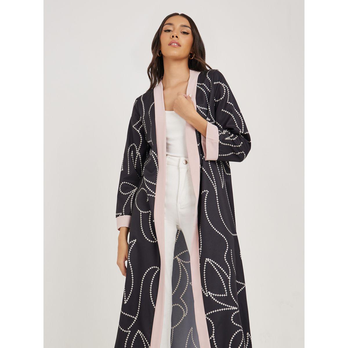 Styli Abstract Print Regular Fit Kimono-women-clothing-shirtsandblouses-shirts-image-2