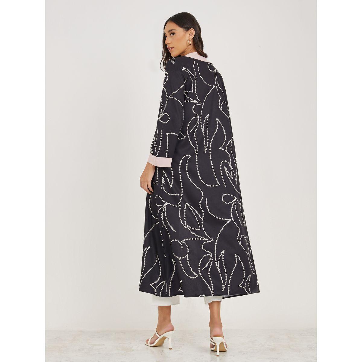 Styli Abstract Print Regular Fit Kimono-women-clothing-shirtsandblouses-shirts-image-4
