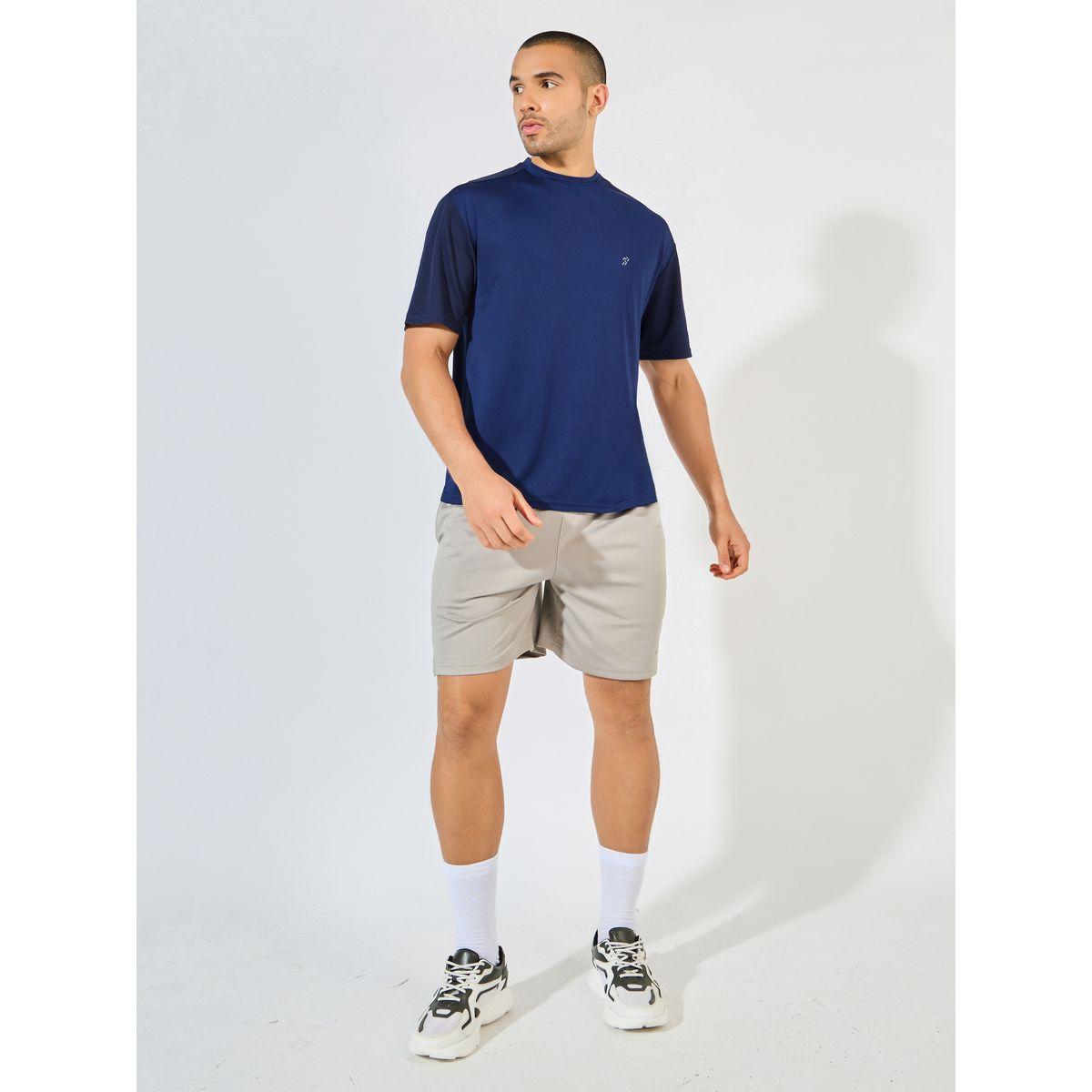 Styli Active Oversized Breathable Mesh Yoke Training T-Shirt-men-clothing-sportswearandactivewear-tshirtsandpolos-image-2