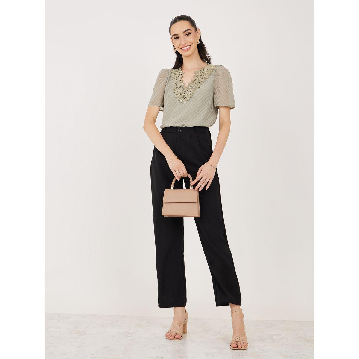 بلوزة باكمام منفوخة مع تفاصيل دانتيل-women-clothing-shirtsandblouses-blouses-image-3