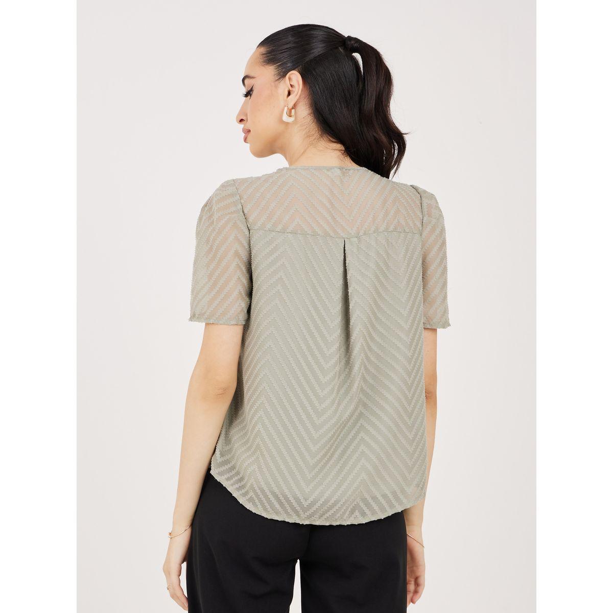 Styli Lace Detail Puff Sleeves Top-women-clothing-shirtsandblouses-blouses-image-5