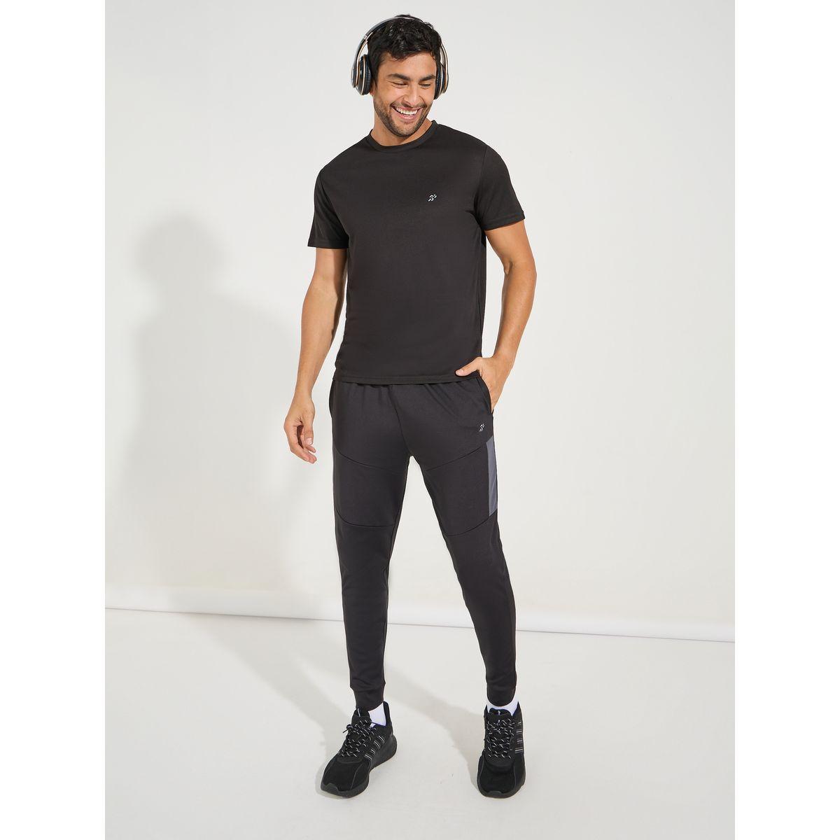 بنطال رياضي سادة بتفاصيل مُتباينة-men-clothing-sportswearandactivewear-bottoms-image-3