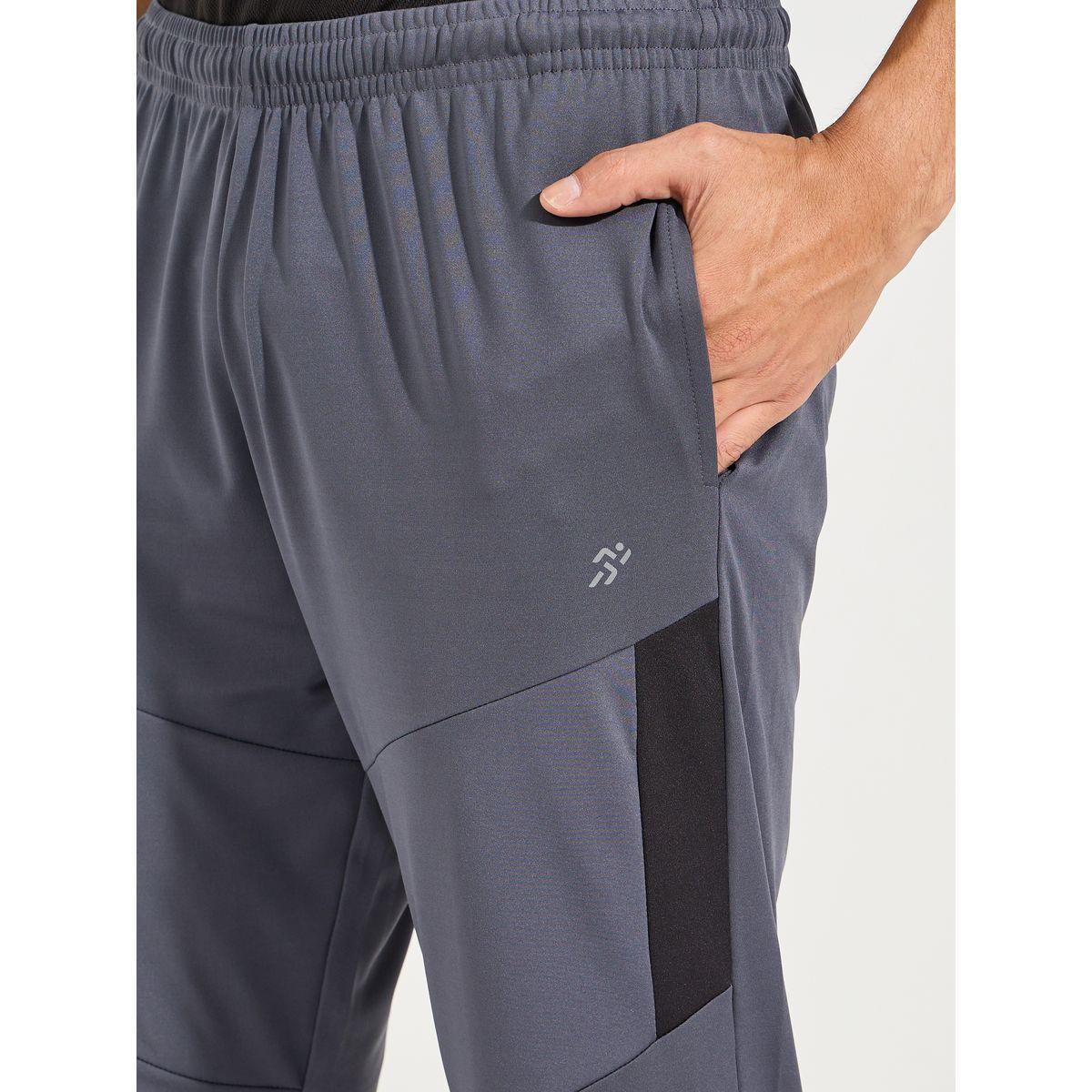 Styli Active Solid Knit Contrast Panel Tapered Trackpants-men-clothing-sportswearandactivewear-bottoms-image-3