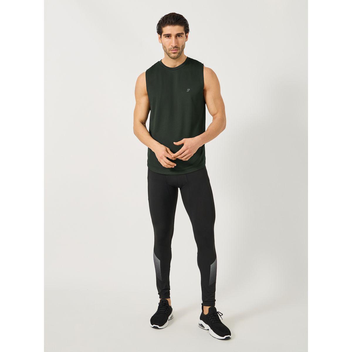 Styli Breathable Knit Logo Print Tank with Side Slit-men-clothing-sportswearandactivewear-tshirtsandpolos-image-2