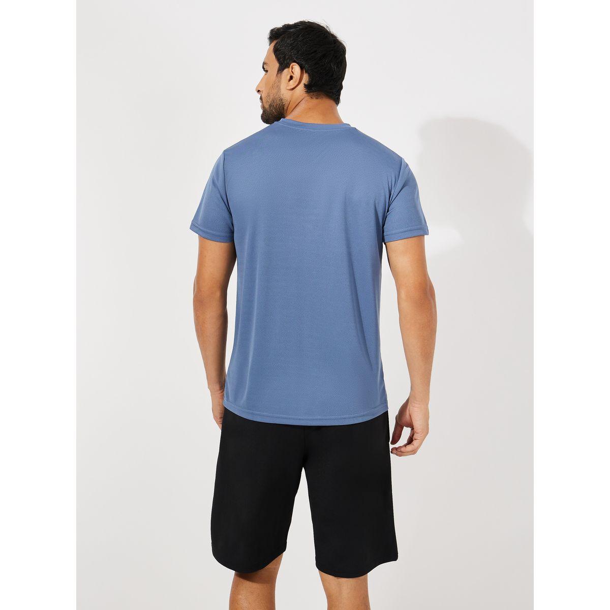 Styli Active Textured T-Shirt & Shorts Sports Fitness Suit Set-men-clothing-sportswearandactivewear-tracksuits-image-4