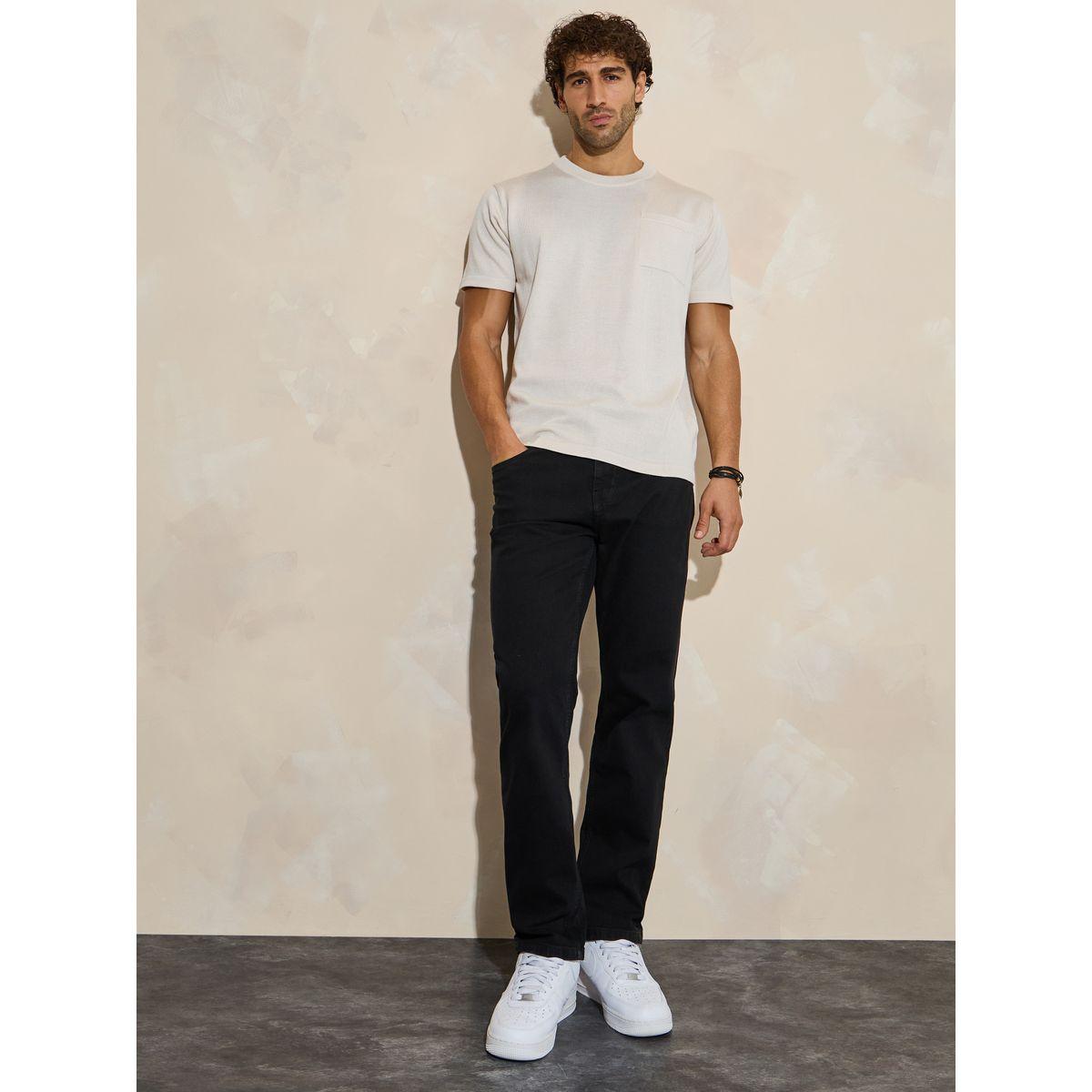 جينز قطن قابل للتمدد مع قصة عادية وجيوب-men-clothing-bottoms-jeans-image-2