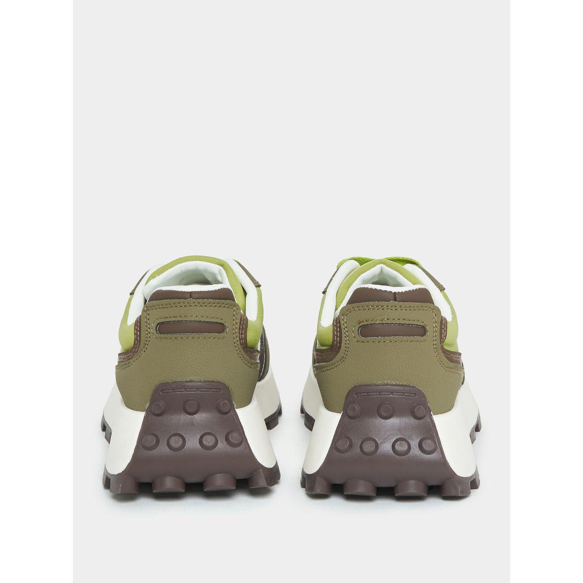 Styli Textured Contrast Panel Sneakers-women-shoes-sneakers-image-4