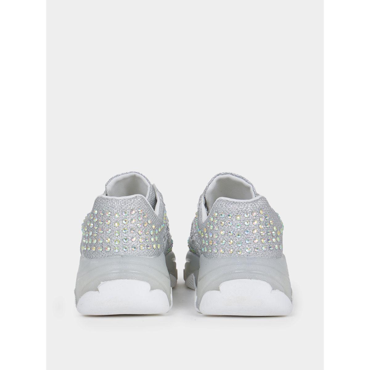 Styli Embellished Lace Up Sneakers-women-shoes-sneakers-image-5