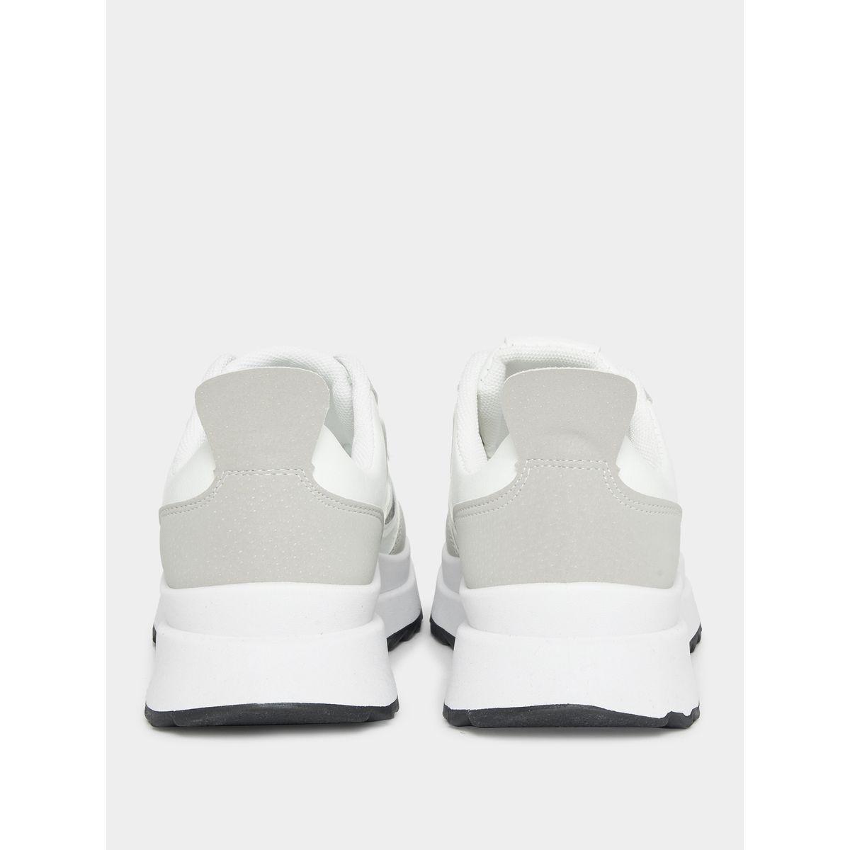 Styli Contrast Panel Lace Up Sneakers-women-shoes-sneakers-image-4