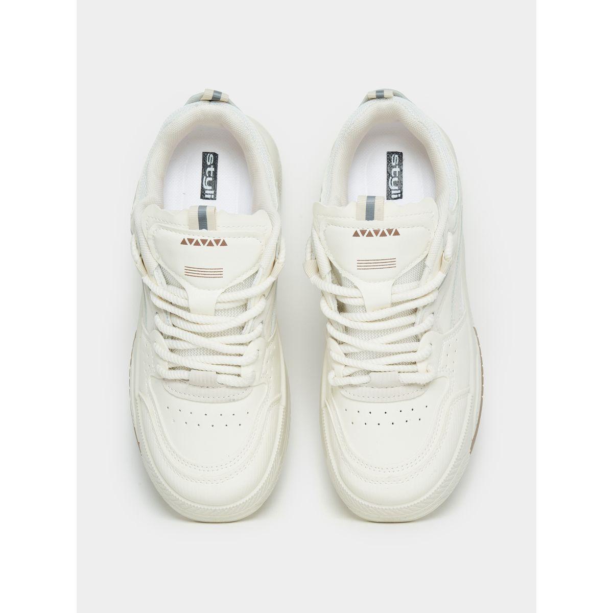 Styli Contrast Panel Casual Lace-Up Shoes-women-shoes-loafersandmoccasins-image-5