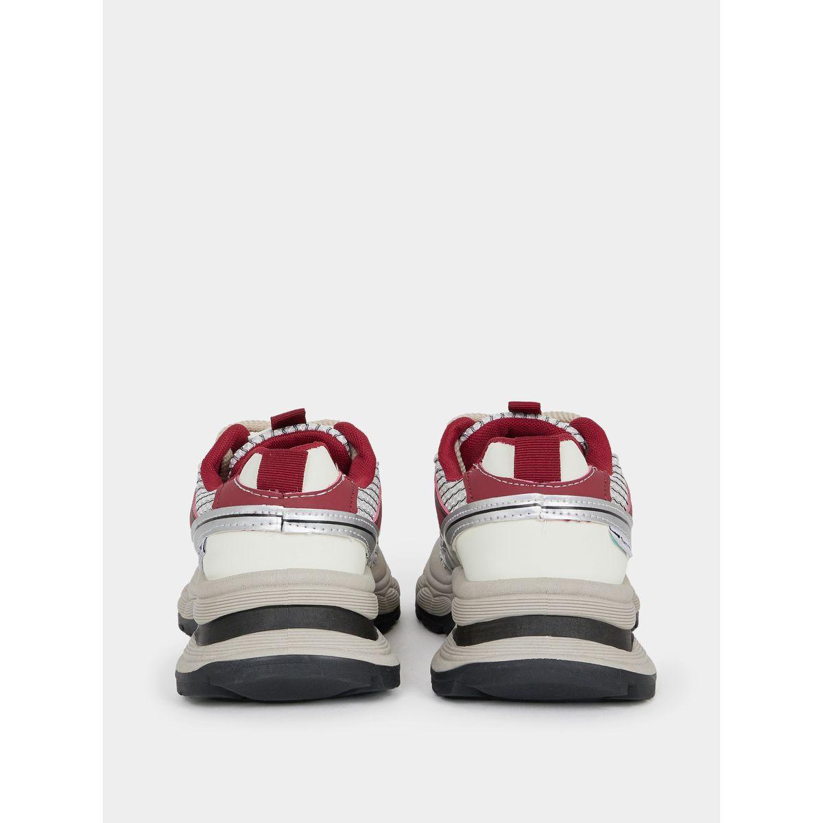 Styli Textured Lace Up Chunky Sneakers-women-shoes-sneakers-image-5
