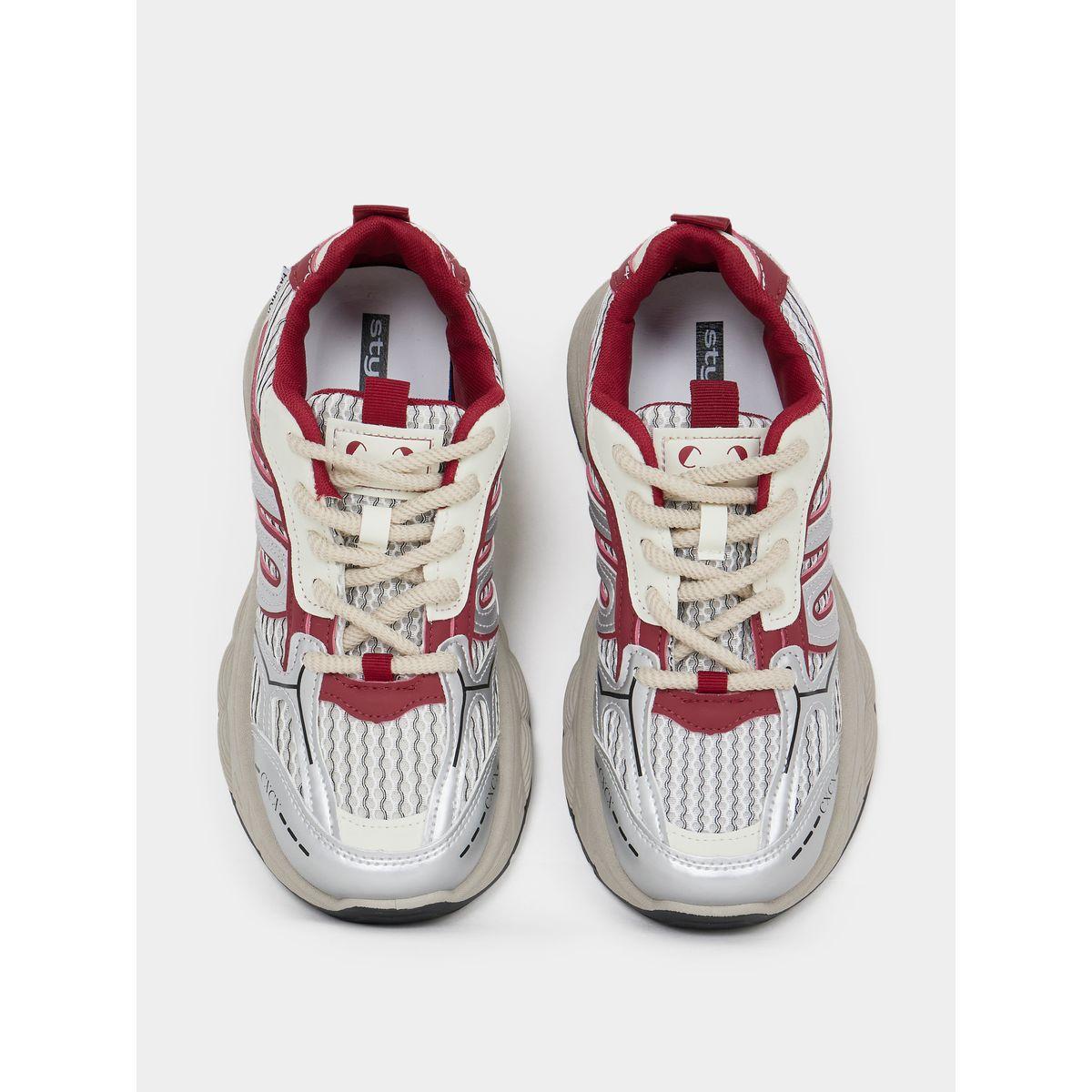 Styli Textured Lace Up Chunky Sneakers-women-shoes-sneakers-image-6