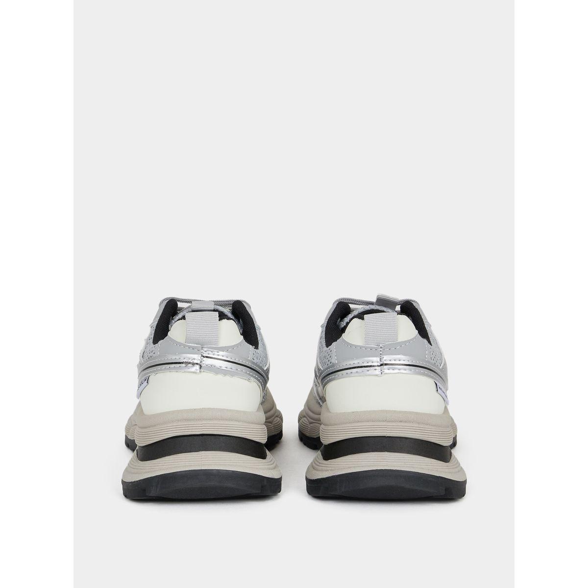Styli Textured Lace Up Chunky Sneakers-women-shoes-sneakers-image-5