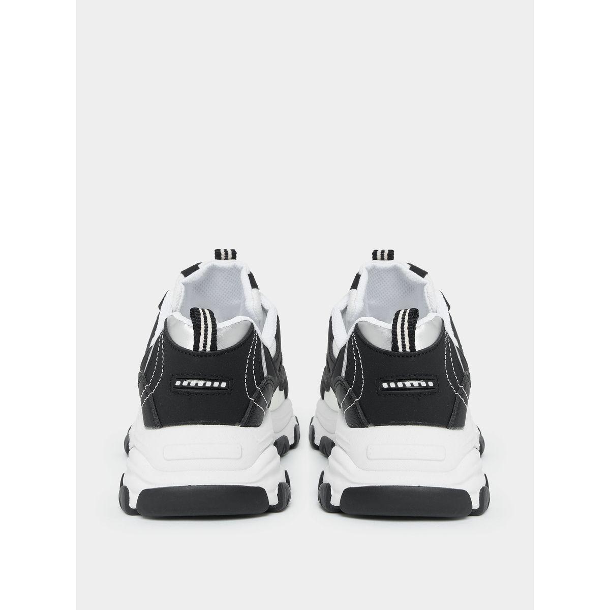 Styli Color Block Platform Heel Sneakers-women-shoes-sneakers-image-4