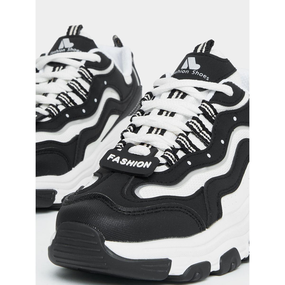 Styli Color Block Platform Heel Sneakers-women-shoes-sneakers-image-5